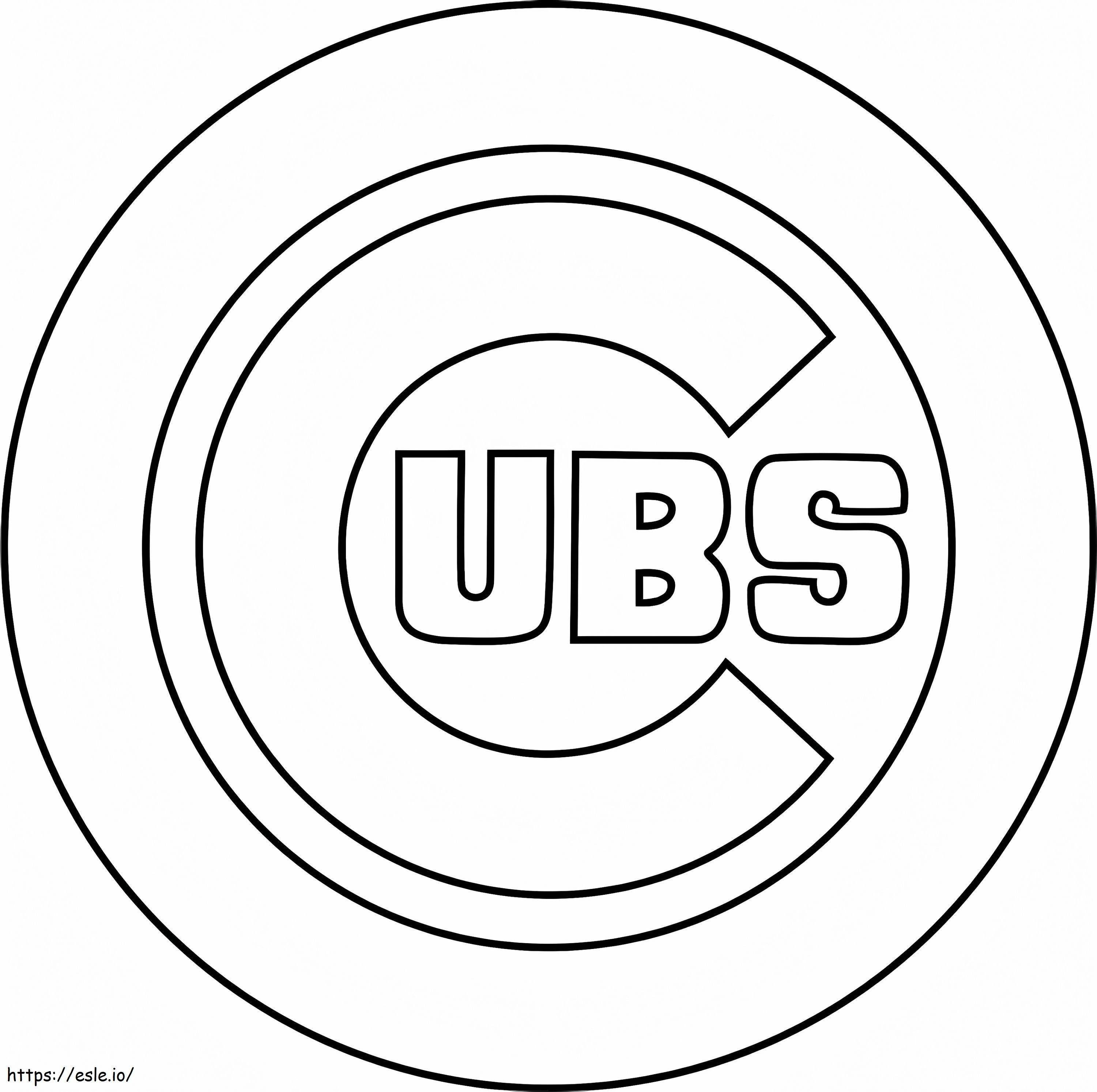 Chicago Cubs 3 coloring page