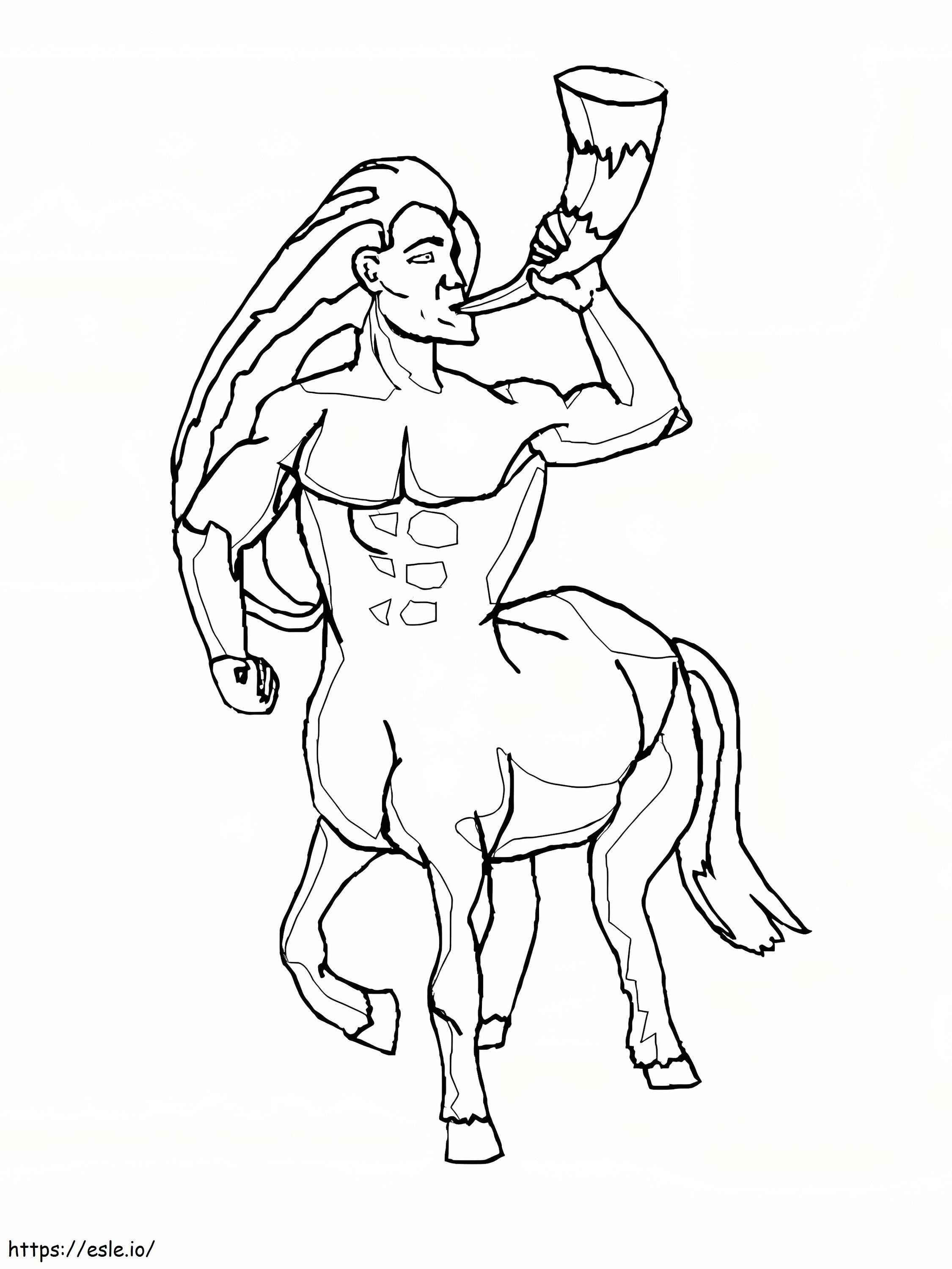 Coloriage Centaure gratuit à imprimer dessin