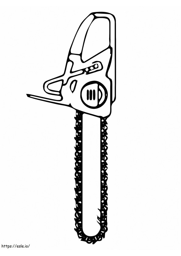 Chainsaw coloring page