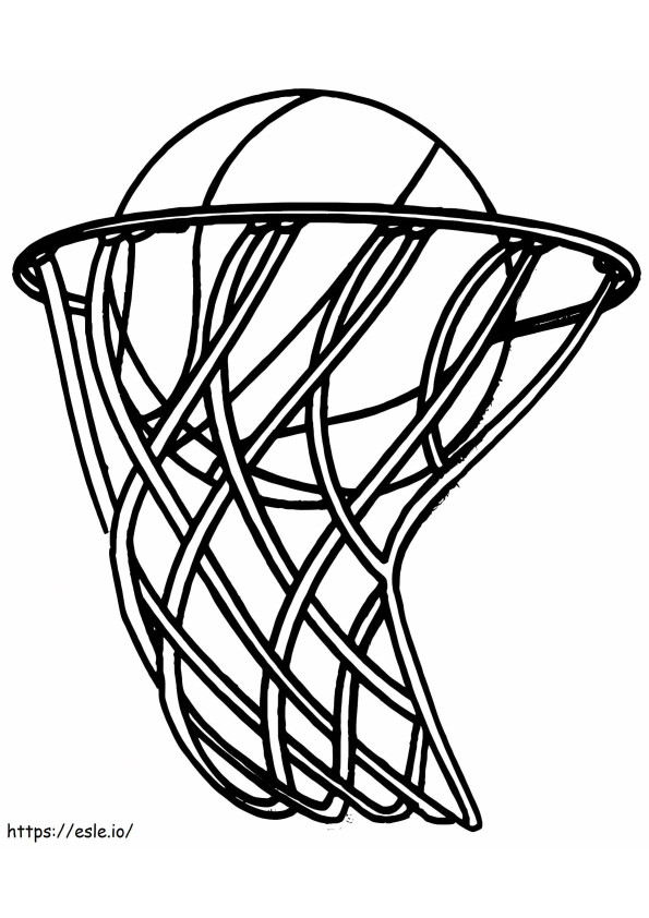 Bola Basket Dasar 2 Gambar Mewarnai
