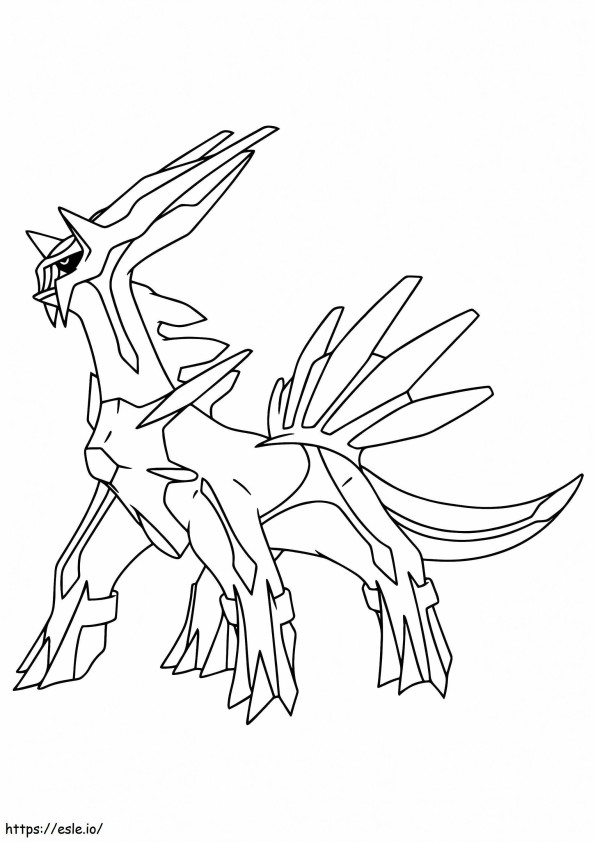 The Mighty Dialga coloring page