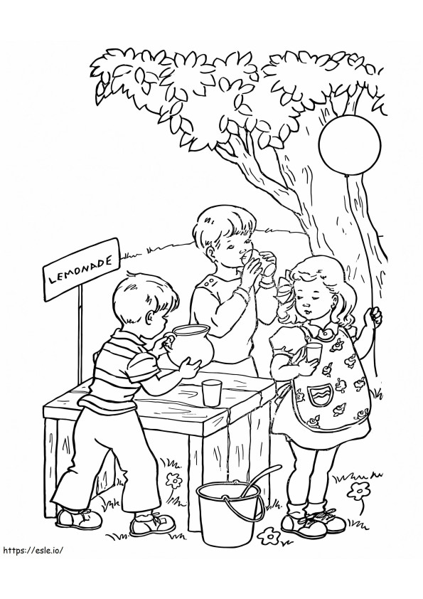 Anak-anak Minum Limun