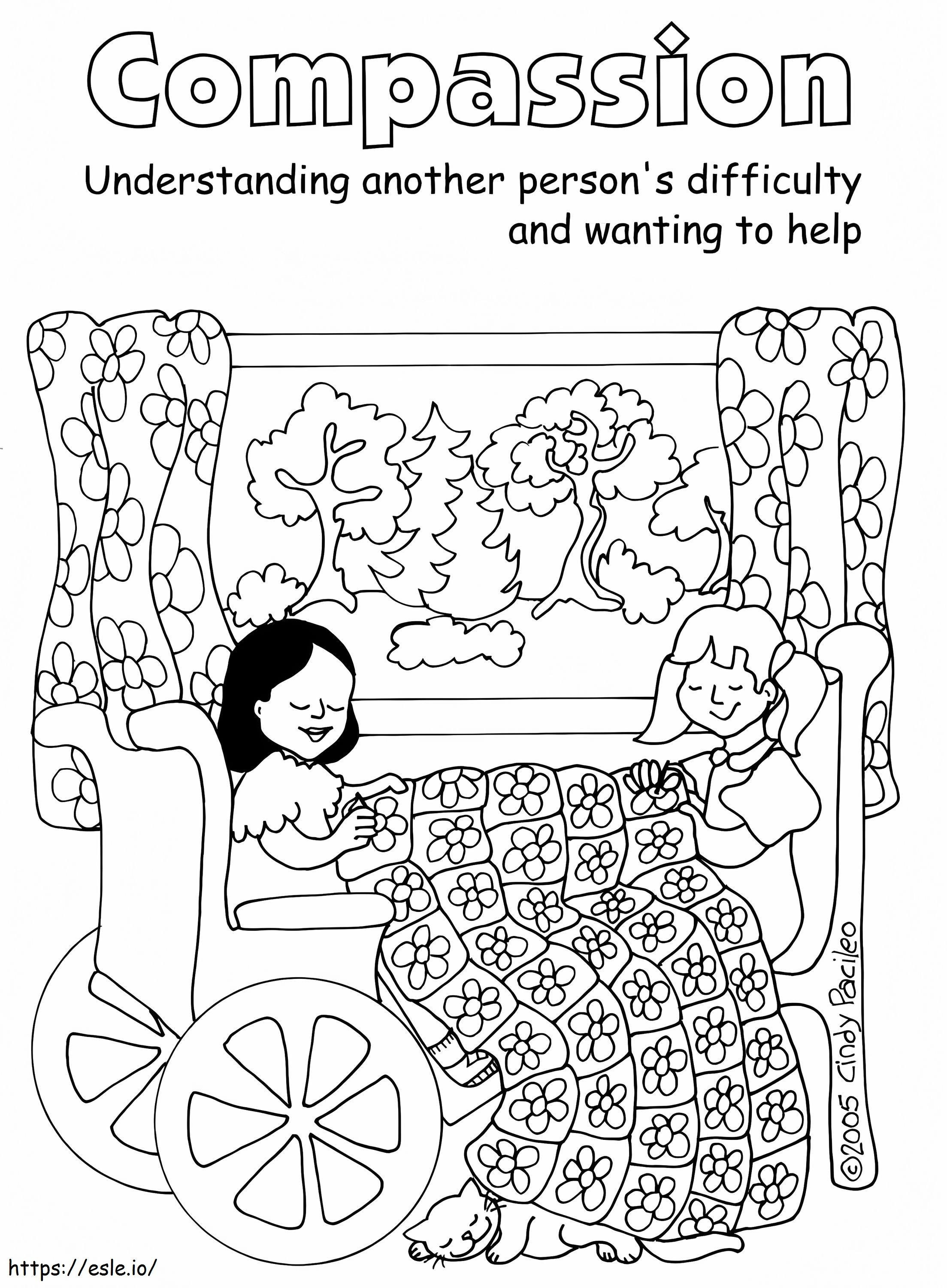 Printable Compassion coloring page