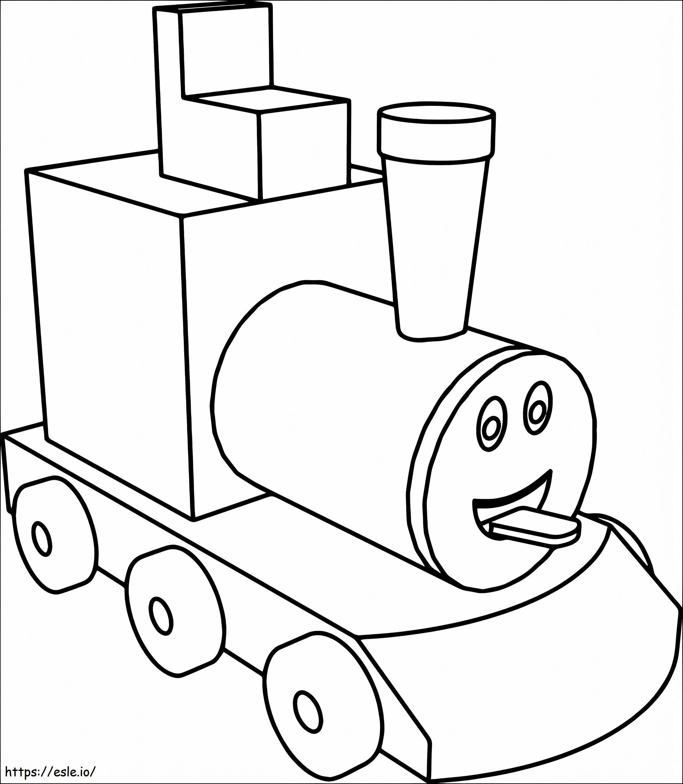 おもちゃの列車 ぬりえ - 塗り絵