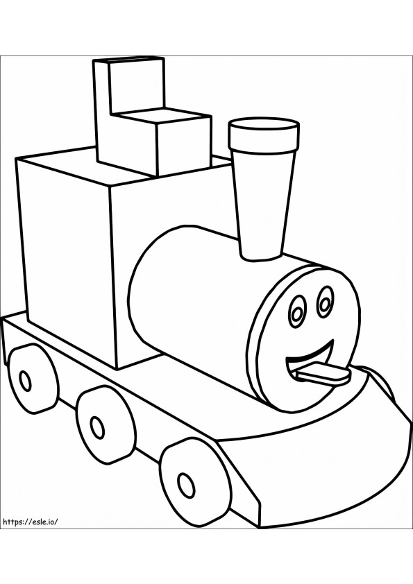 Toy Train coloring page