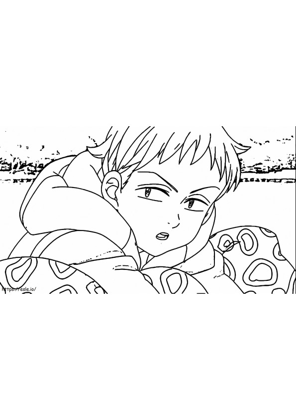 King From 7 Deadly Sins 13 coloring page