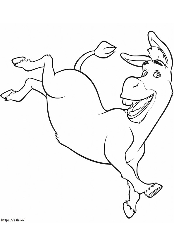 1569417264 Funny Donkey A4 coloring page