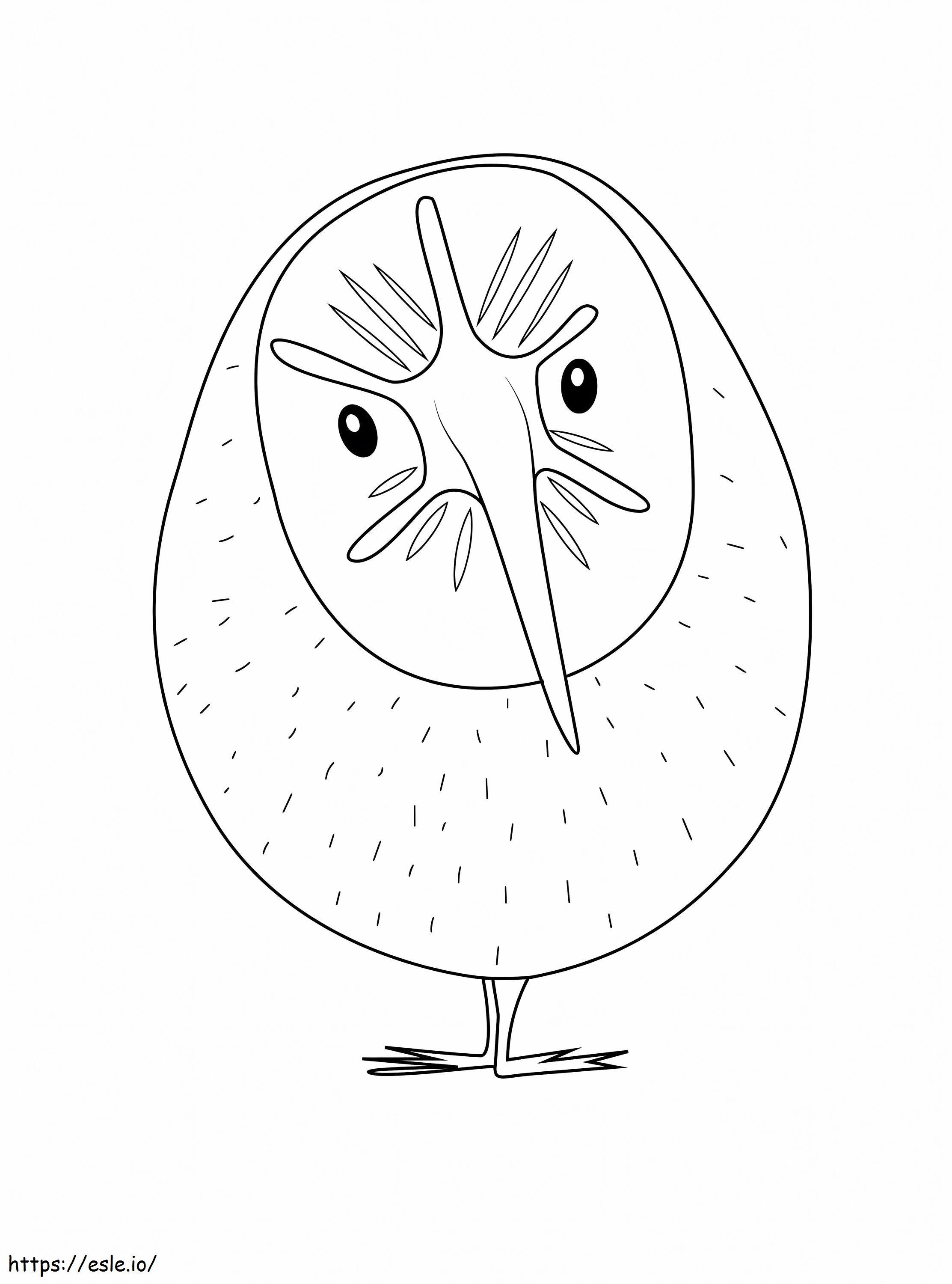 Cloudy Kiwi With A Chance Of Meatballs coloring page