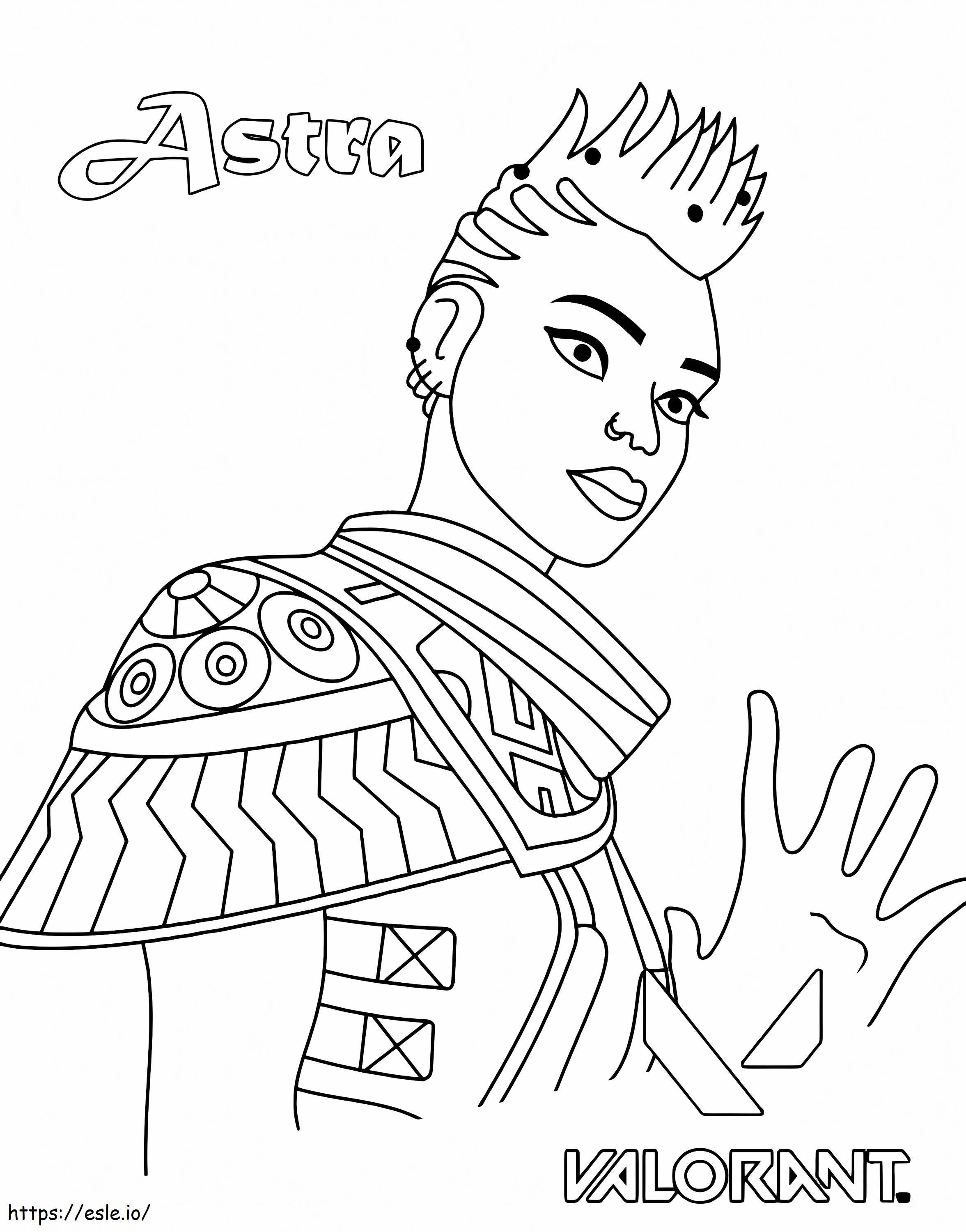 Astra From Valorant coloring page