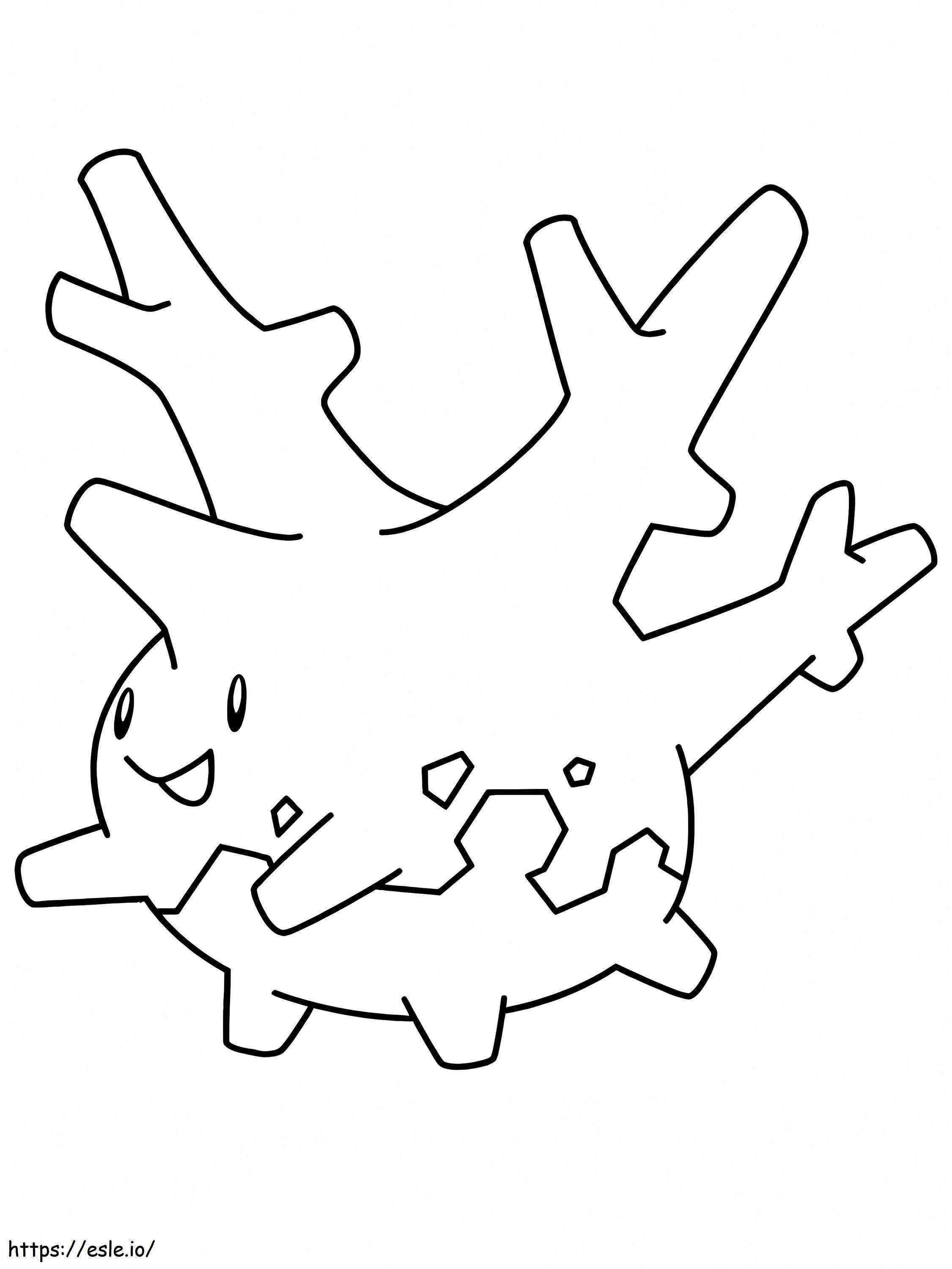 Cute Corsola Pokemon coloring page