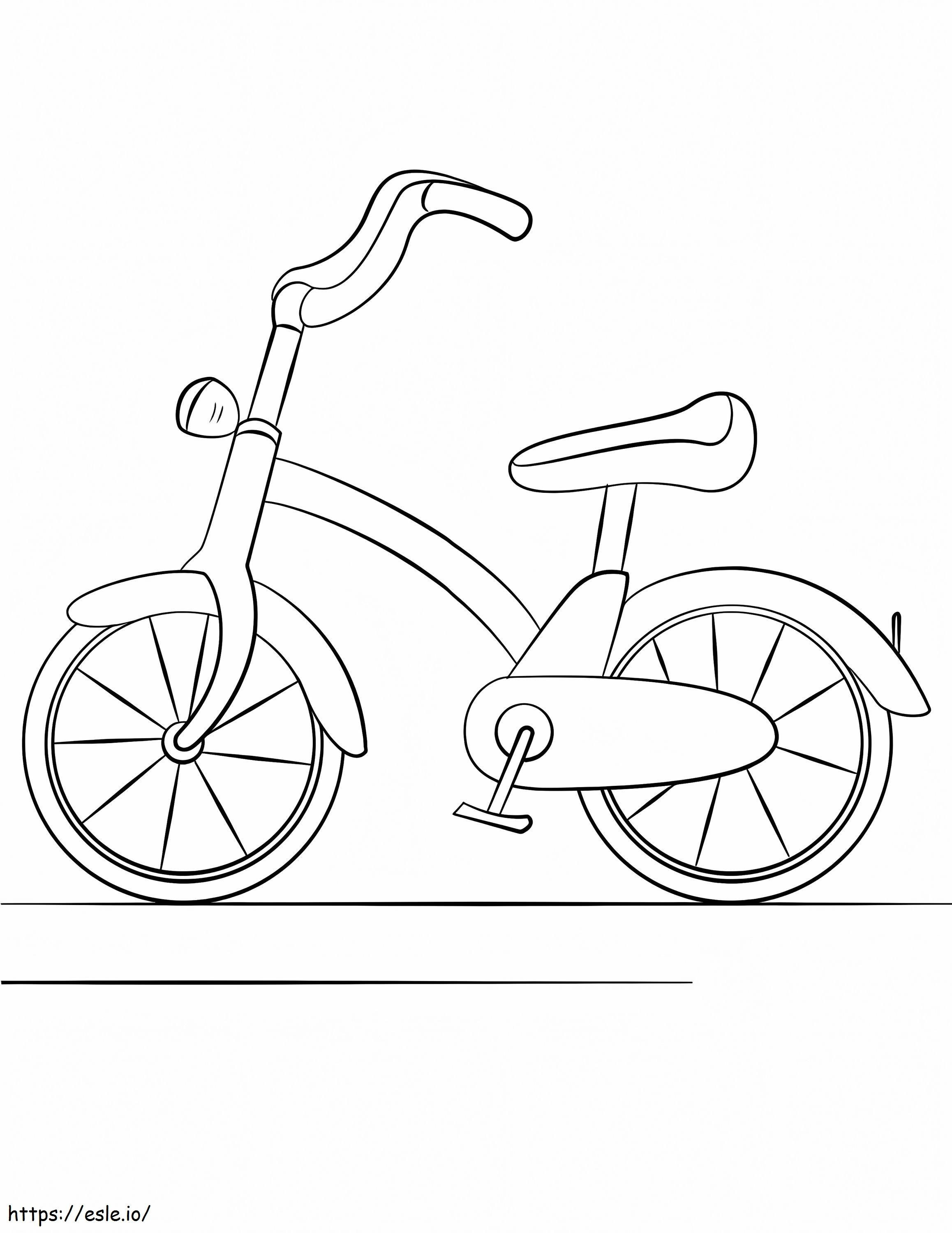 Basic Bike coloring page