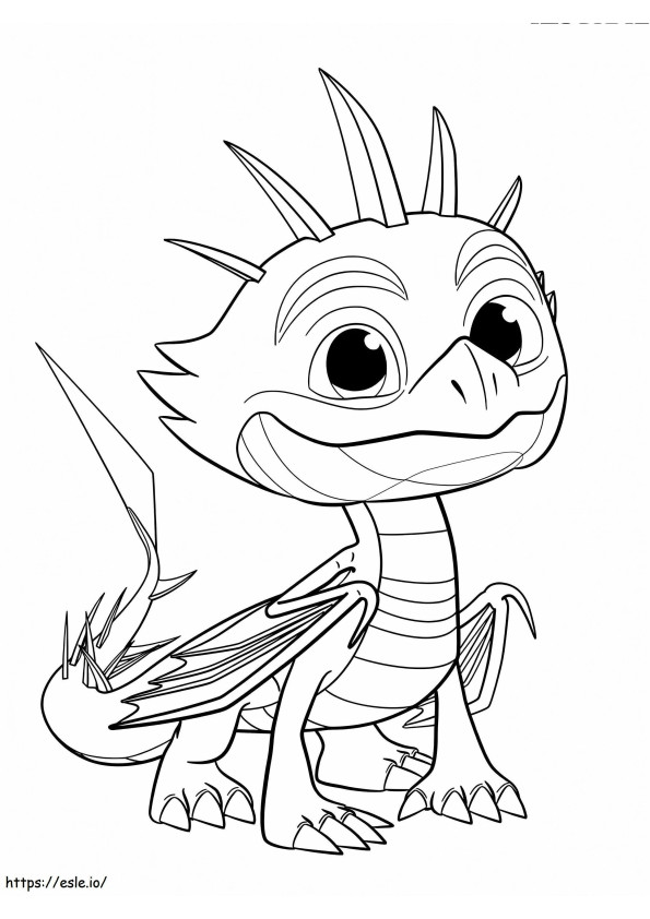 Cutter From Dragons Rescue Riders coloring page