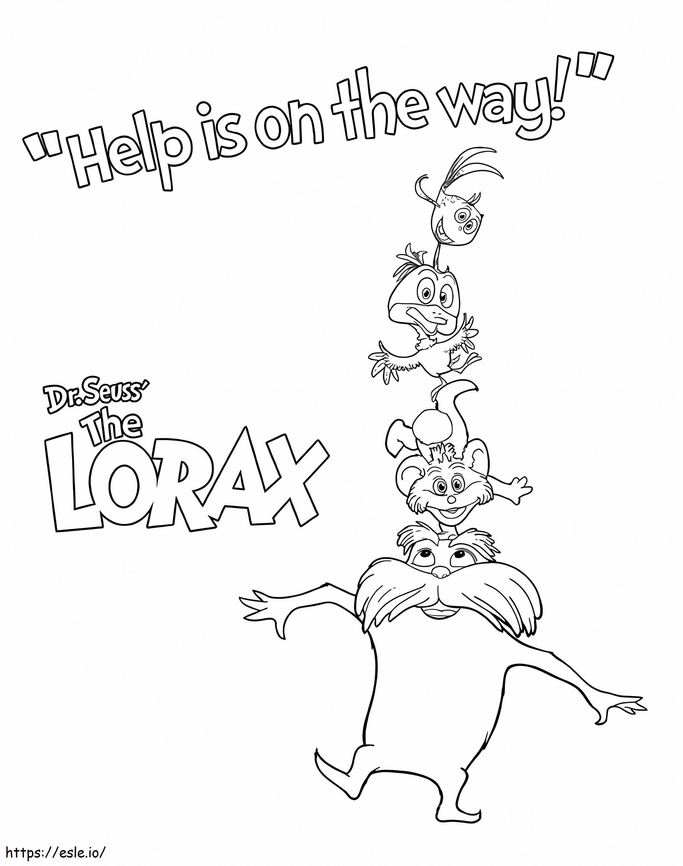 Personagens do Lorax para colorir