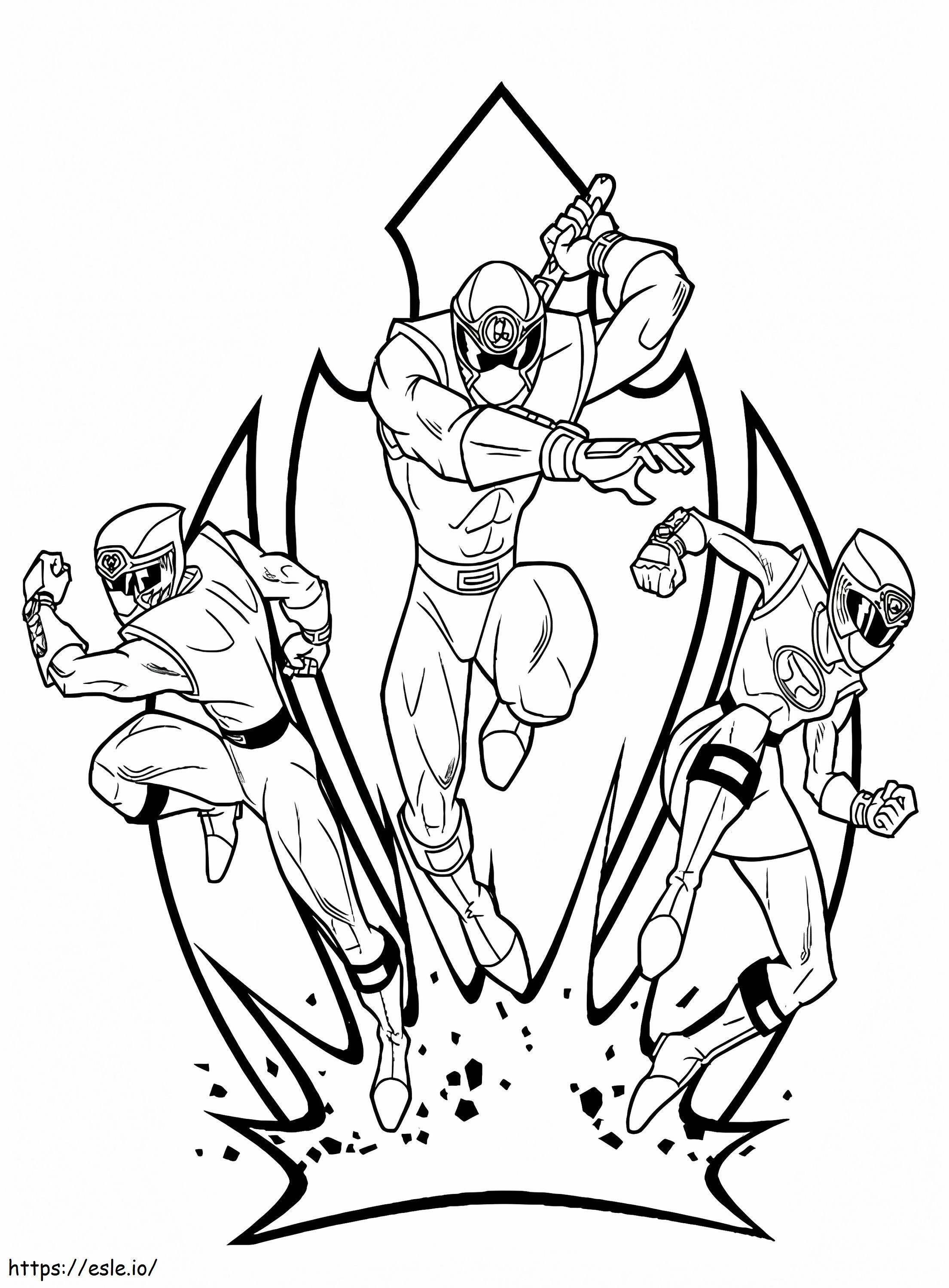 Coloriage Power Rangers 9 à imprimer dessin