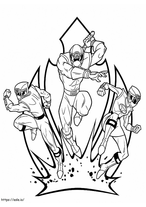 Coloriage Power Rangers 9 à imprimer dessin
