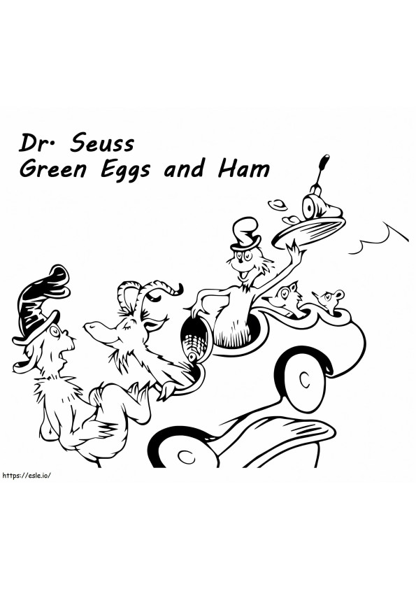 Grüne Eier und Schinken 12 ausmalbilder