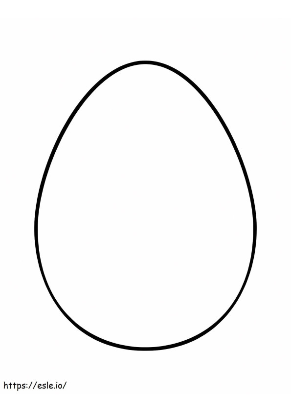 Basic Egg coloring page
