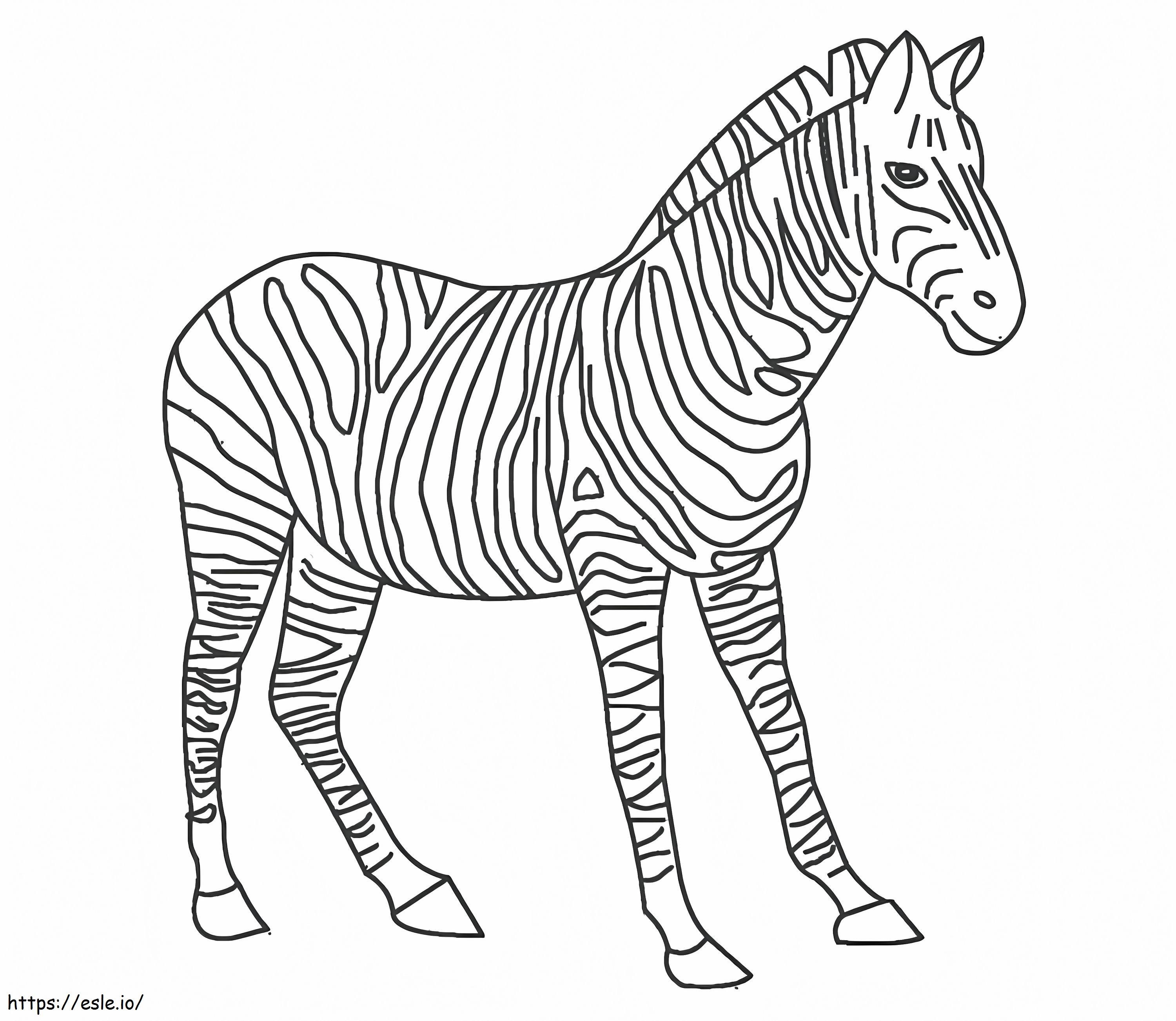 Gutes Zebra ausmalbilder