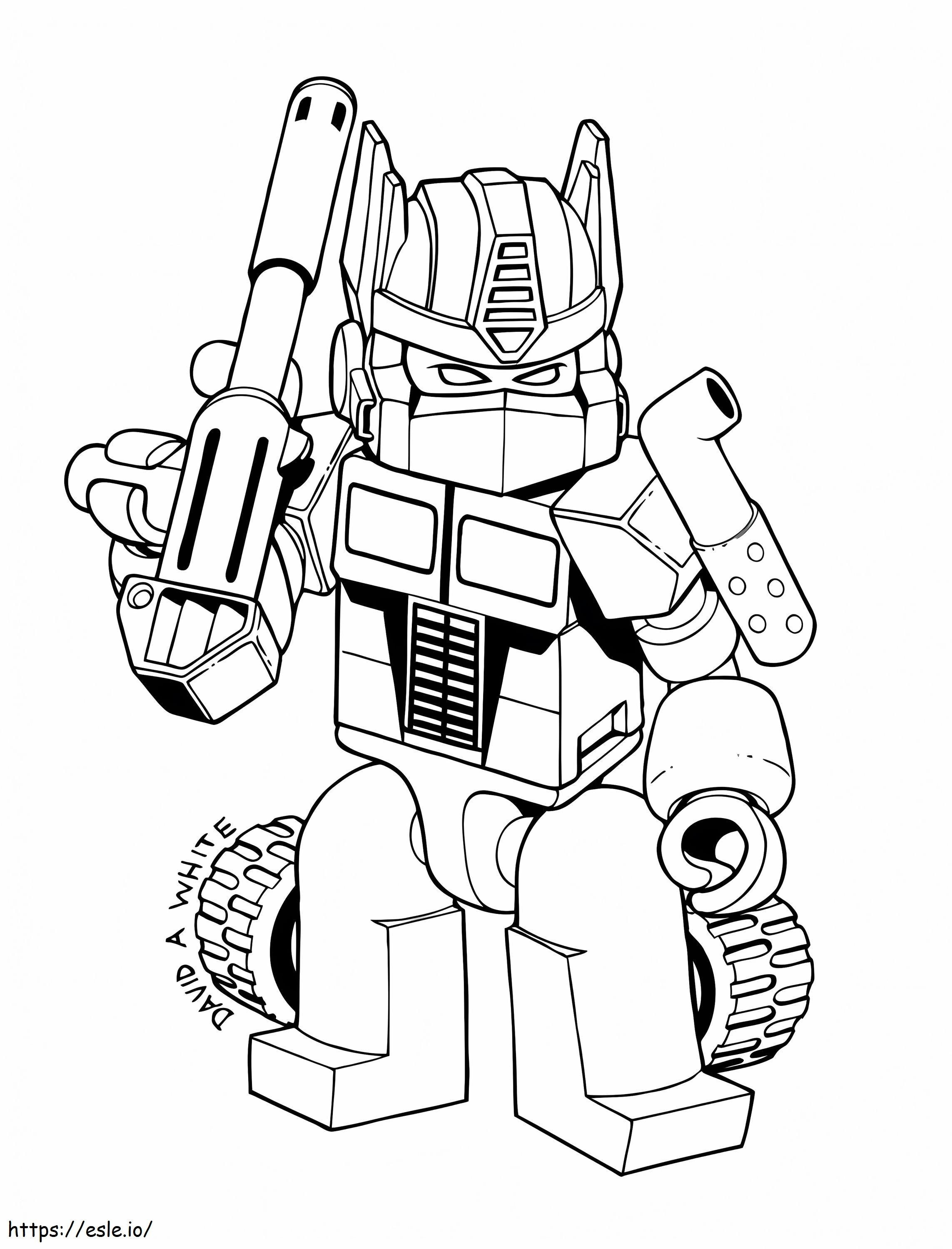 I Read Optimus coloring page