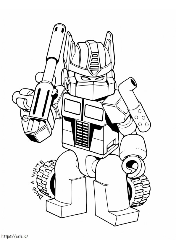 I Read Optimus coloring page