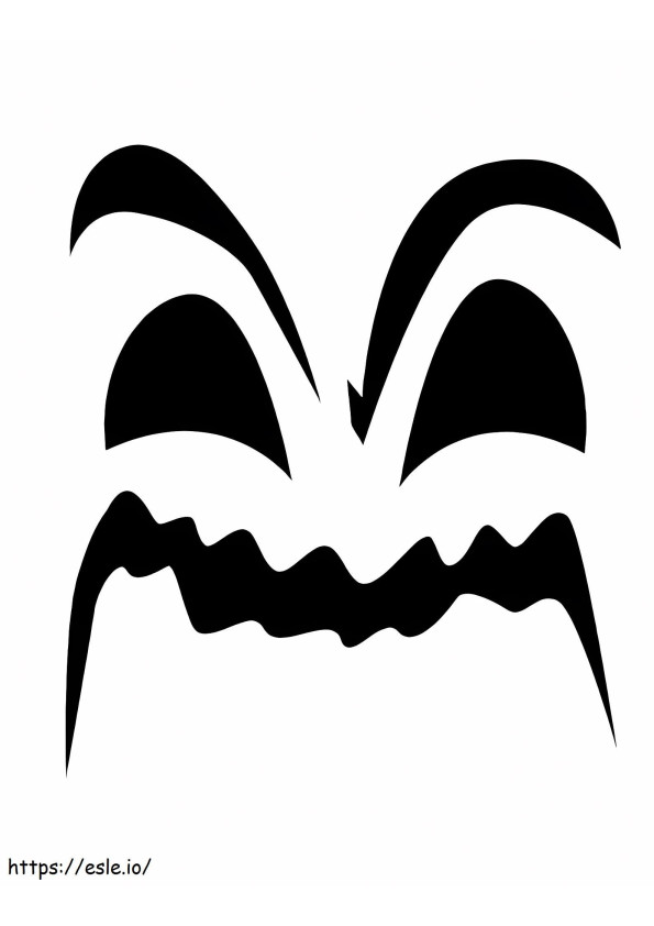 怒った幽霊の顔