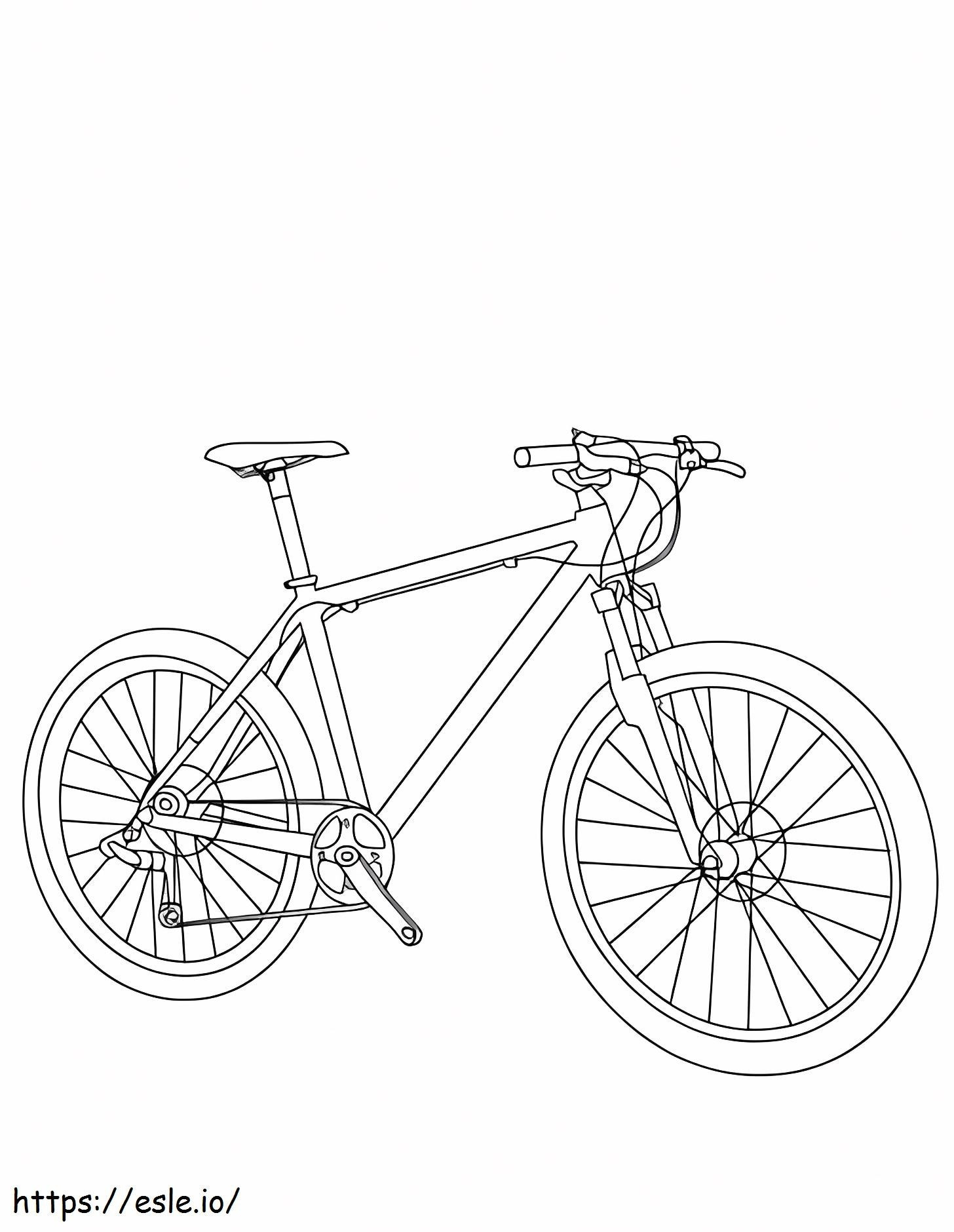 Mountain Bike coloring page