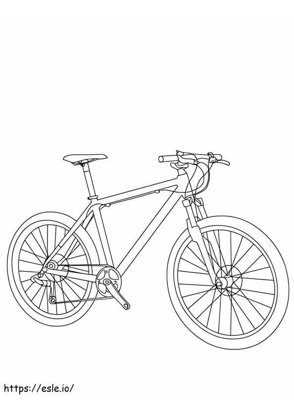 Bicicleta de montanha para colorir