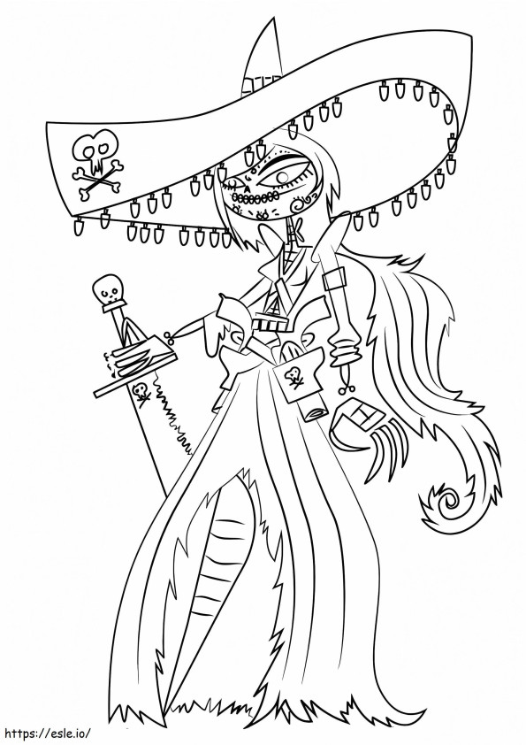 Adelita Sanchez From The Book Of Life coloring page
