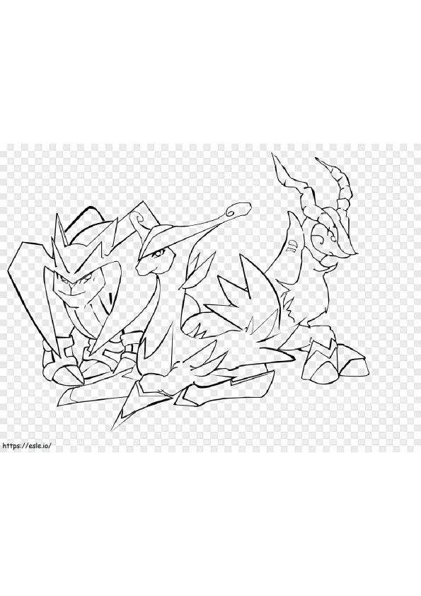 Coloriage Pokémon Viridium 3 à imprimer dessin