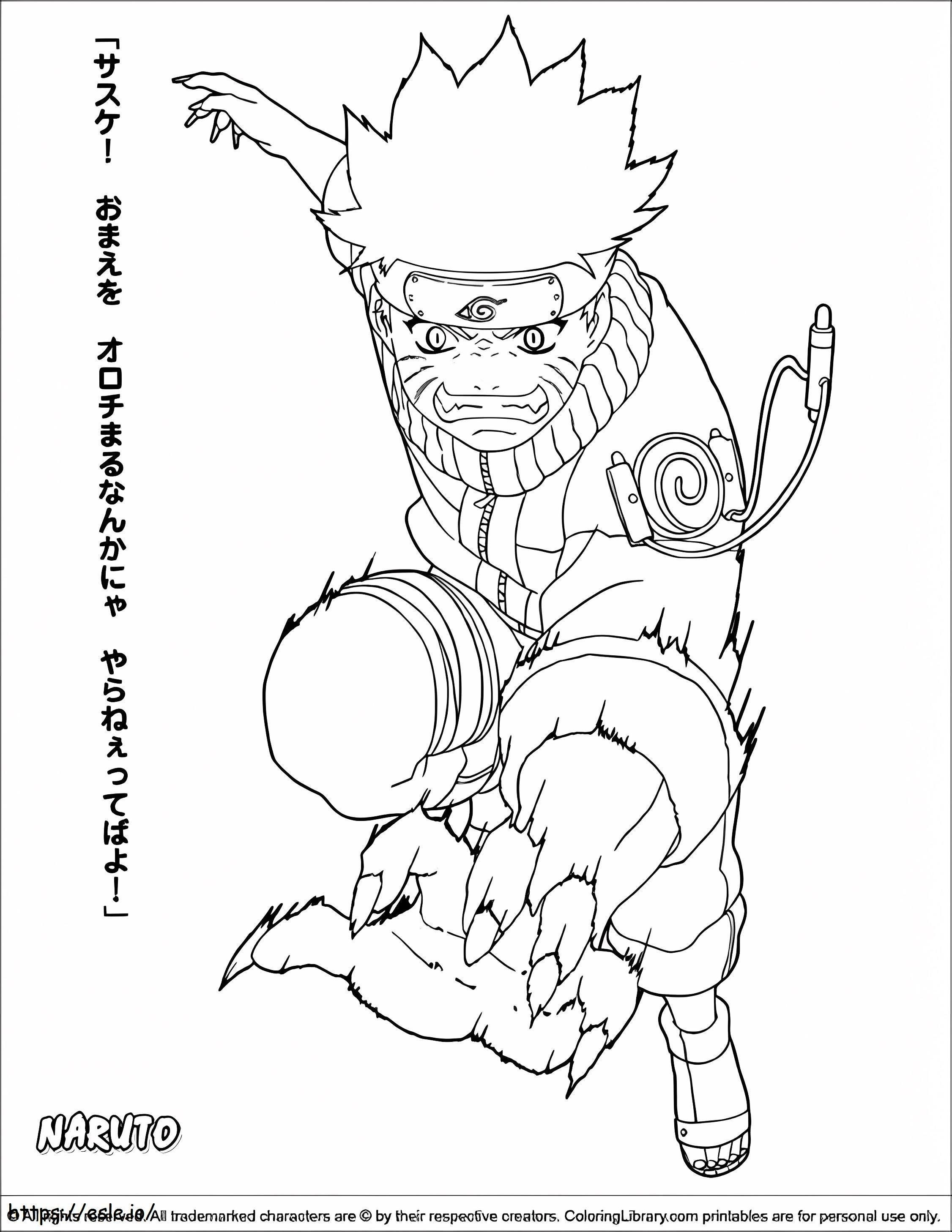 Coloriage 1561023387_En colère_Naruto A4 à imprimer dessin