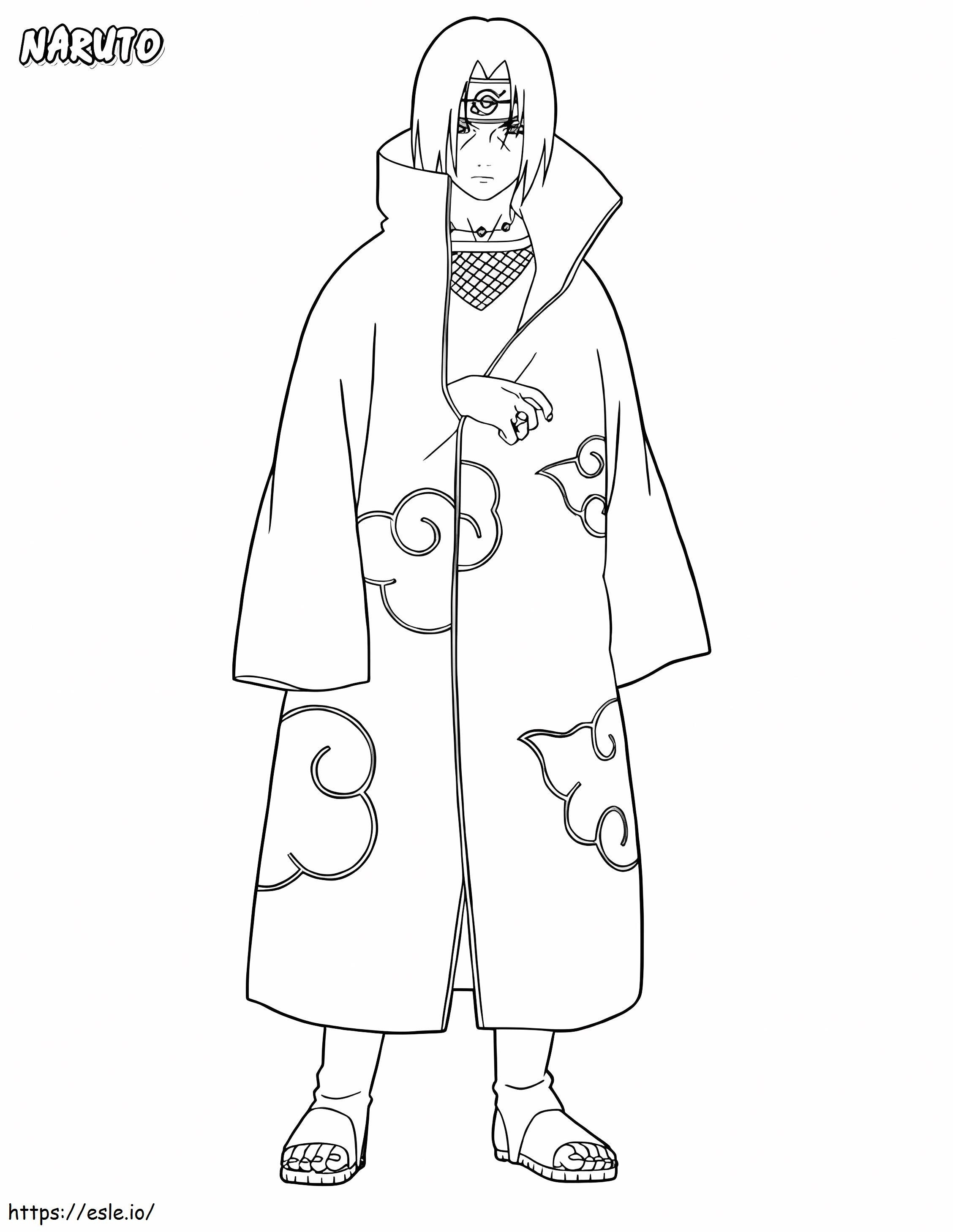 1561101793 Itachi A4 coloring page