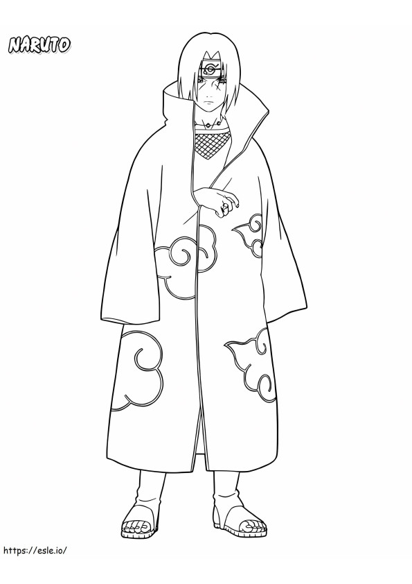 1561101793 Itachi A4 coloring page