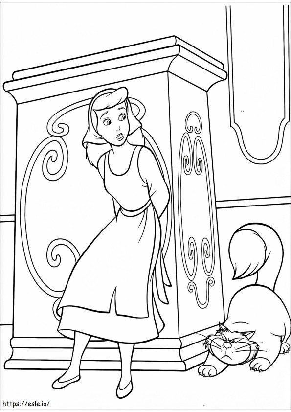 Lucifer And Cinderella coloring page