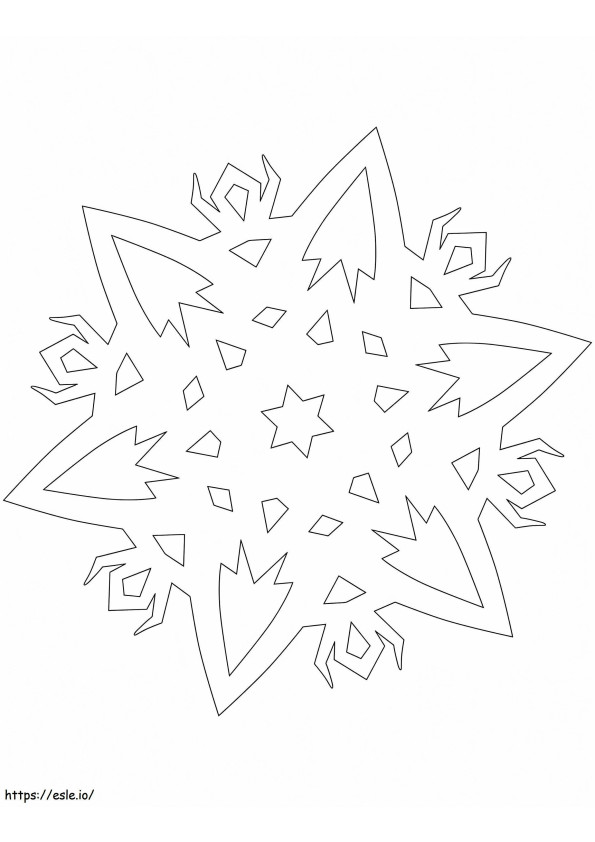 1590114535 Snowflake With Ritual Creatures coloring page