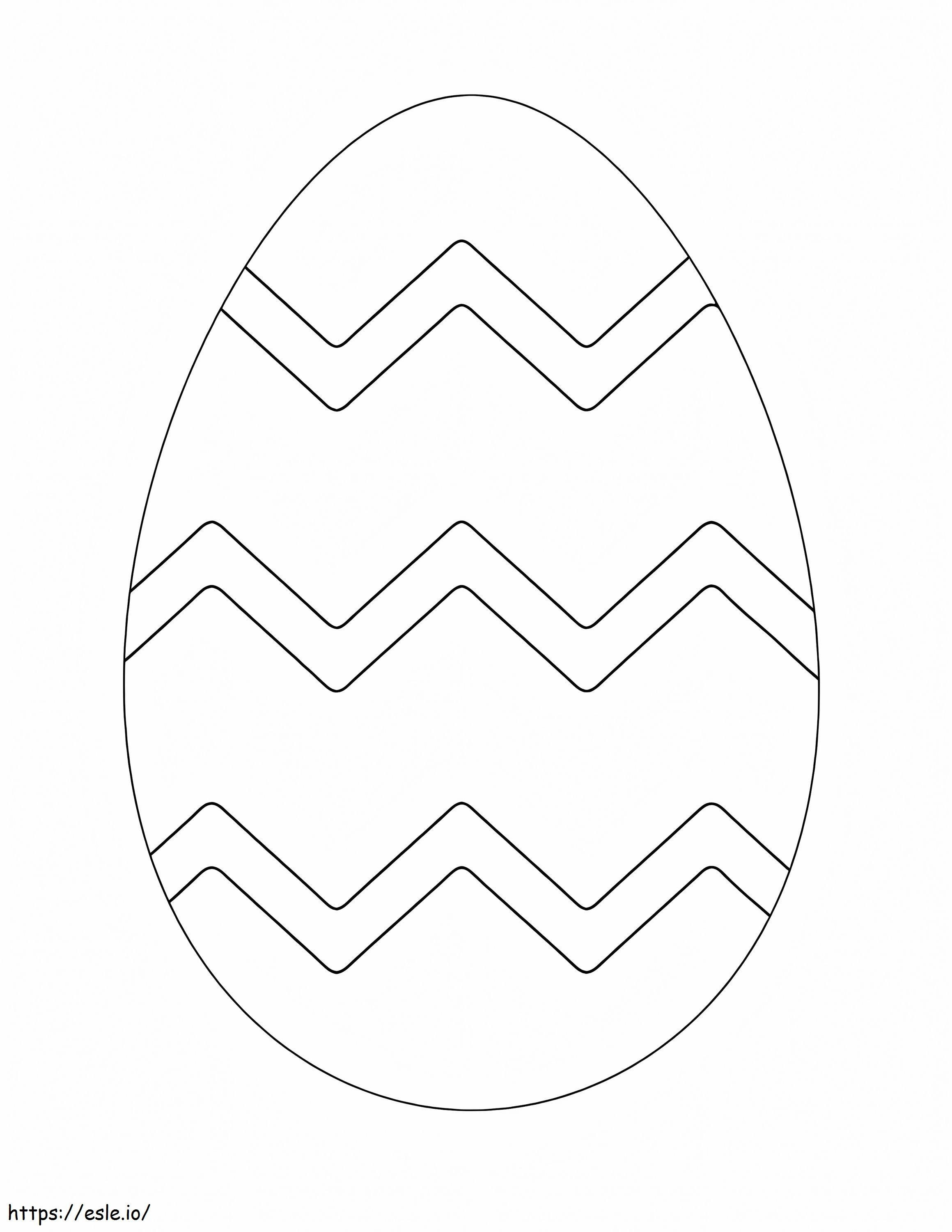 Lindo huevo de Pascua 2 para colorear