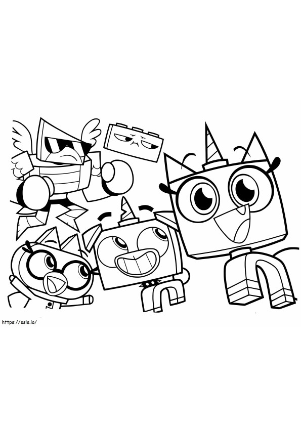 Unikitty Friends Coloring Pages coloring page