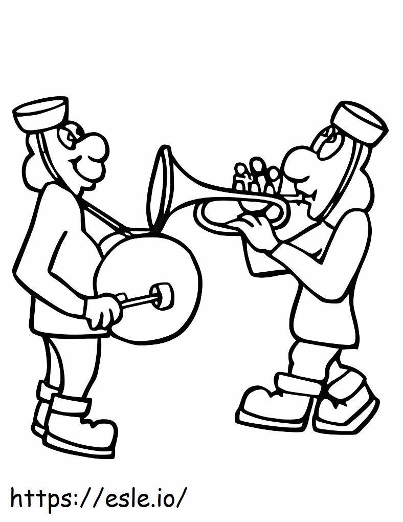 Davul ve Trompet boyama