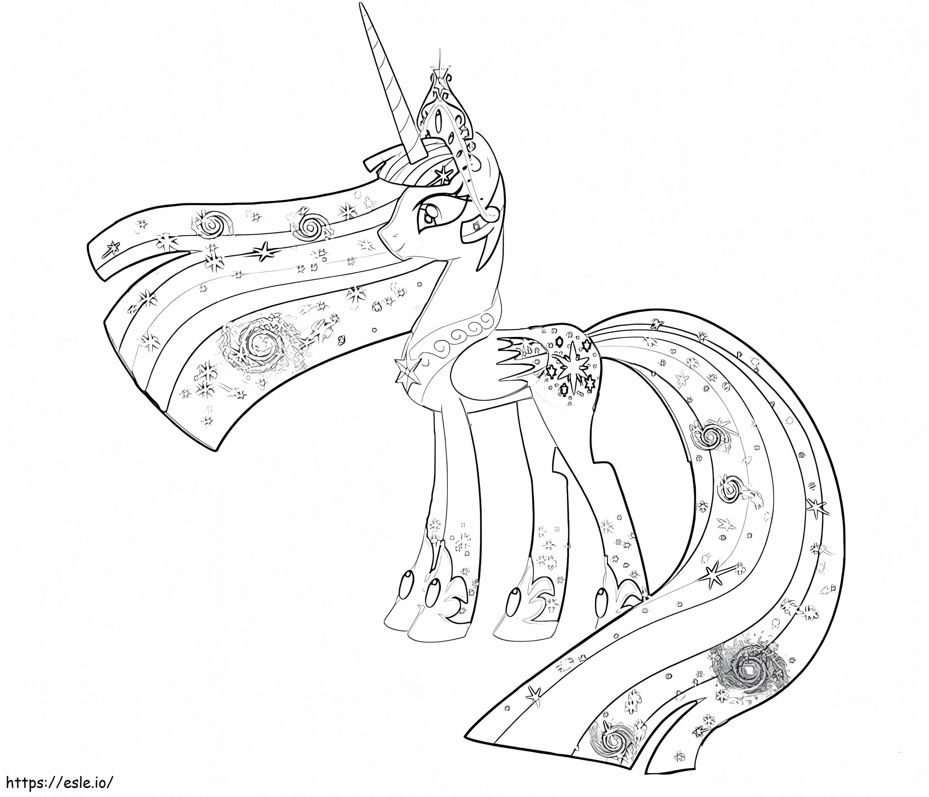 Amazing Princess Celestia coloring page