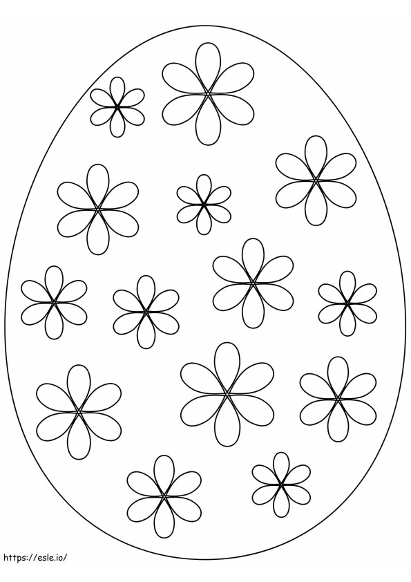 Pretty Easter Egg 3 coloring page