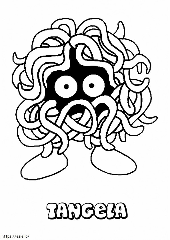 Tangela In Pokemon coloring page
