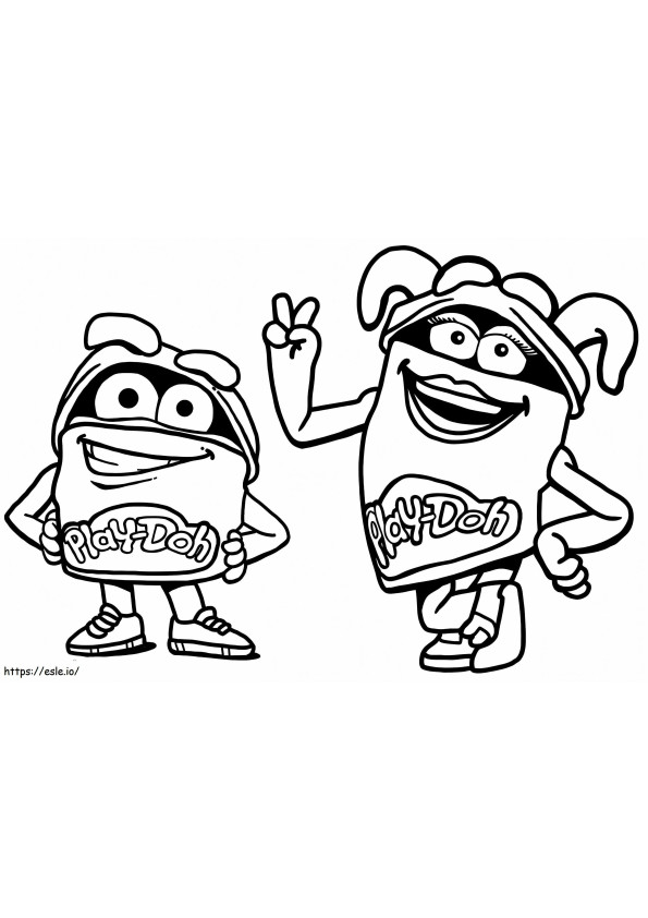 Play Doh 4 coloring page