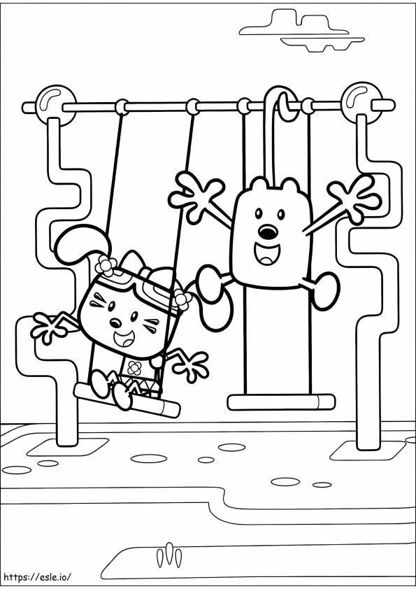 Daizy And Wubbzy coloring page