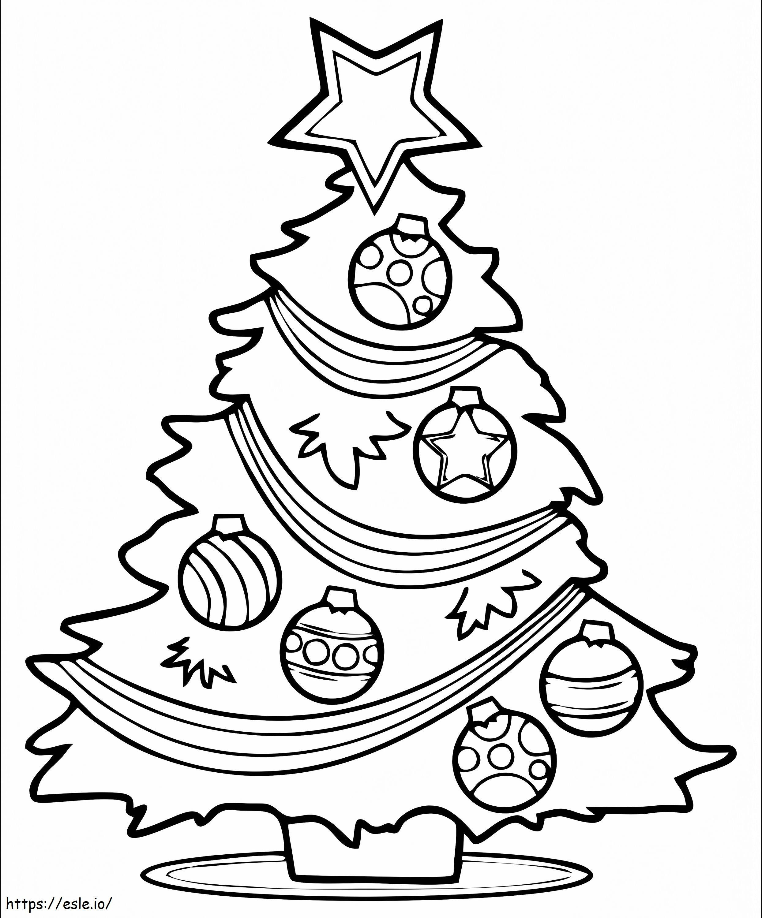 Christmas Tree Free Photos coloring page