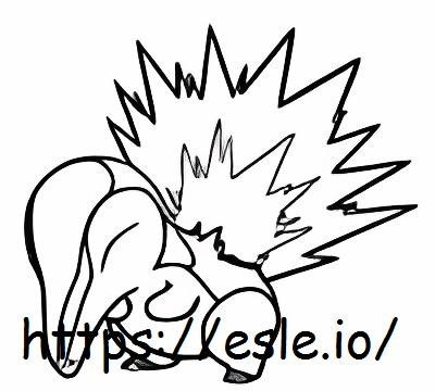 Cyndaquil coloring page