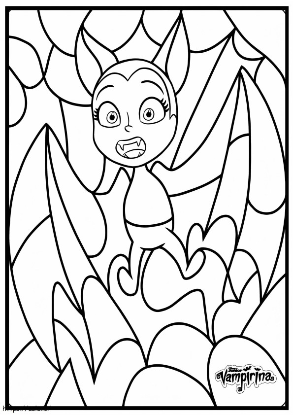 1580372959 Morcego Vampirina da Disney para impressão para colorir