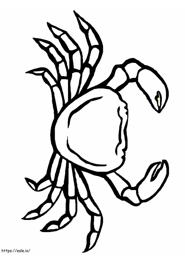 Normal Crab coloring page