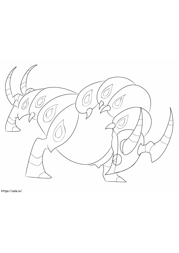 Coloriage Pokémon Scolipède 5 à imprimer dessin