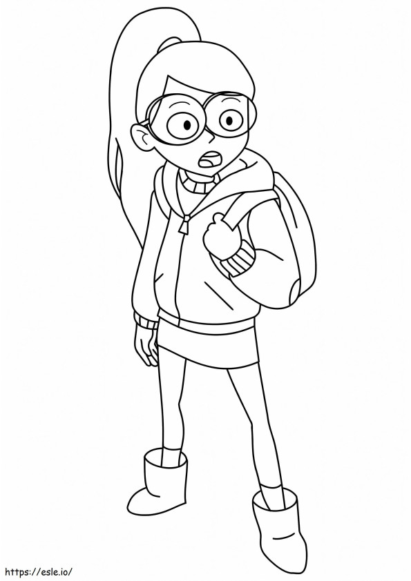 Tulip Olsen From Infinity Train coloring page