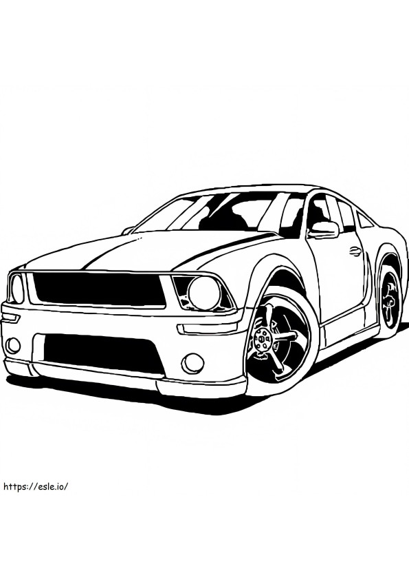 Carro Mustang legal para colorir