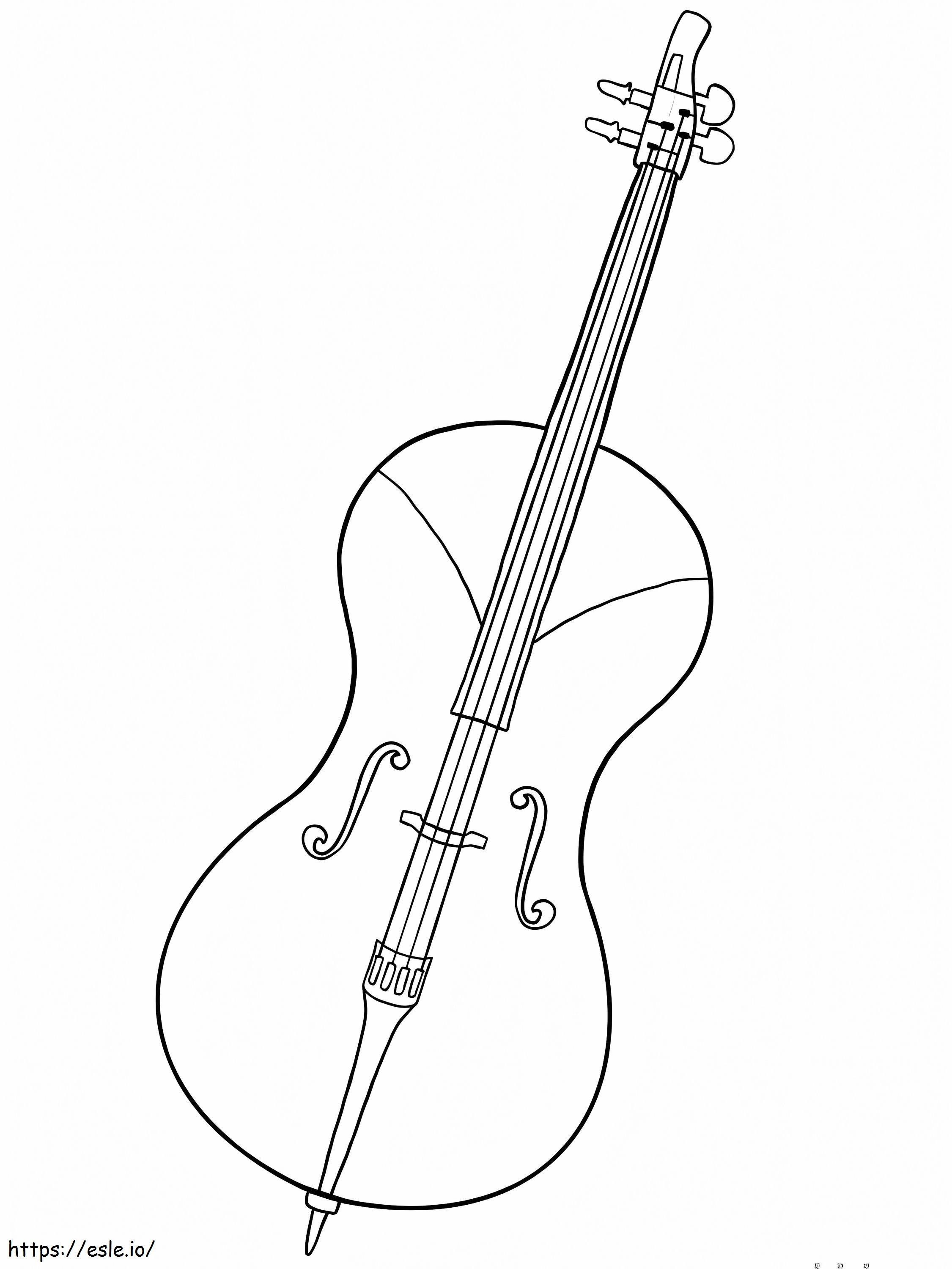 Cello Gratis Untuk Diwarnai Gambar Mewarnai